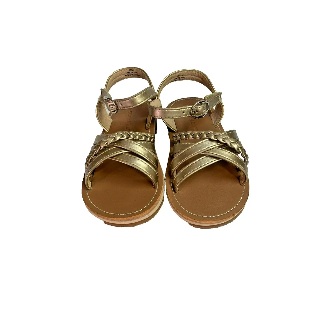 Otter Momo Girls Gold Sandals Size 8 16.1cm